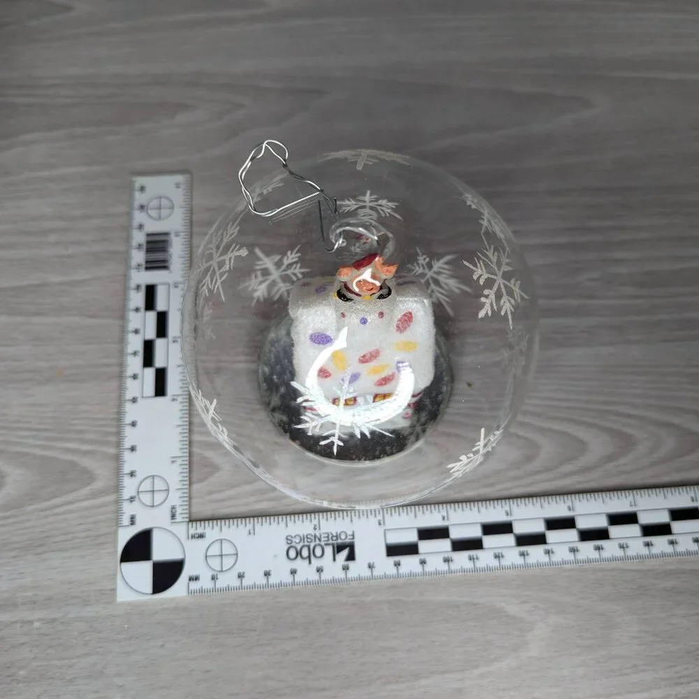 Christopher Radko LED Blown Gloss Christmas Ornament with Original Box